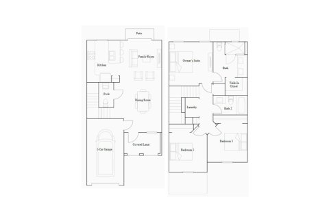 Townhouse floor plan «123SQM», 3 bedrooms in CORSICA