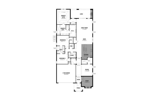 Townhouse floor plan «242SQM», 3 bedrooms in COMPASS LANDING
