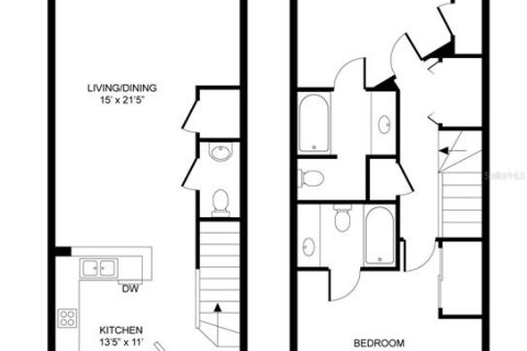 Townhouse in Sanford, Florida 2 bedrooms, 105.72 sq.m. № 2092955 - photo 30