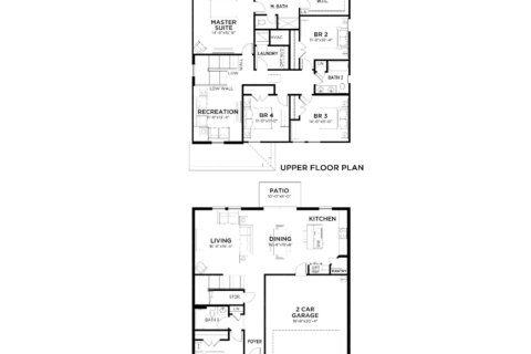 Планировка Виллы или дома «4476 Quartz Ct» 3 спальни в ЖК Riverstone