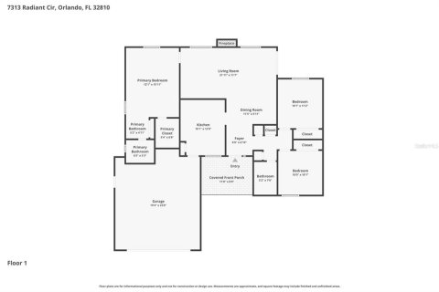 Villa ou maison à vendre à Orlando, Floride: 3 chambres, 117.89 m2 № 2414897 - photo 21