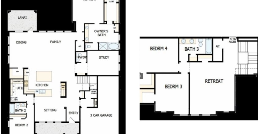 House in Copeland Creek by David Weekley Homes in Odessa, Florida 4 rooms, 347 sq.m. № 364503
