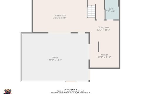 Townhouse in West Palm Beach, Florida 2 bedrooms, 114.83 sq.m. № 2394846 - photo 29