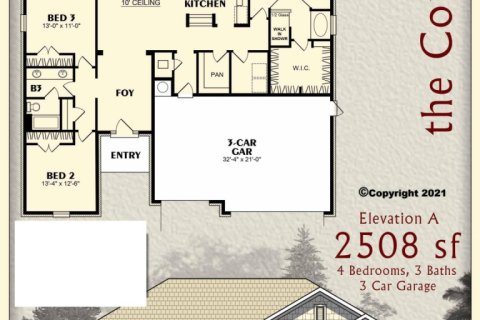 Villa ou maison à vendre à Crestview, Floride: 4 chambres, 233 m2 № 561737 - photo 1