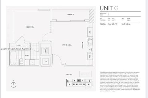 Apartamento en alquiler en Miami, Florida, 1 dormitorio, 49.7 m2 № 2041729 - foto 6