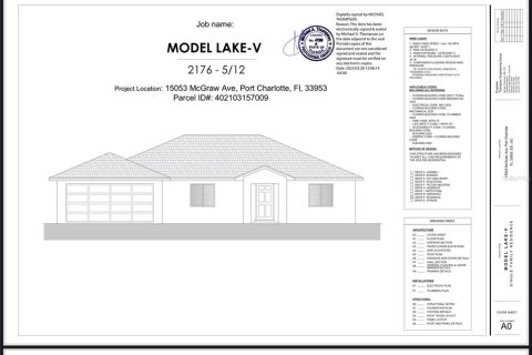 House in Port Charlotte, Florida 3 bedrooms, 139.63 sq.m. № 2106349 - photo 27