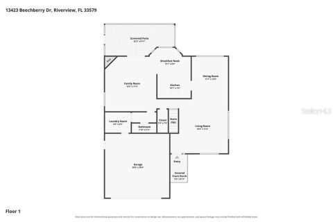 House in Riverview, Florida 4 bedrooms, 215.72 sq.m. № 2423718 - photo 2