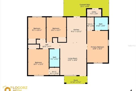House in Tampa, Florida 4 bedrooms, 114.83 sq.m. № 1835815 - photo 3