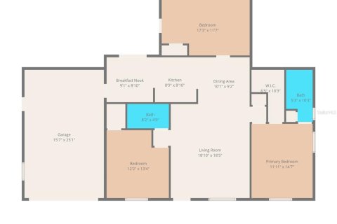 House in Weeki Wachee, Florida 3 bedrooms, 124.49 sq.m. № 2208286 - photo 10