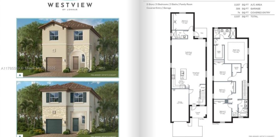 House in Miami, Florida 5 bedrooms, 207.45 sq.m. № 1638574