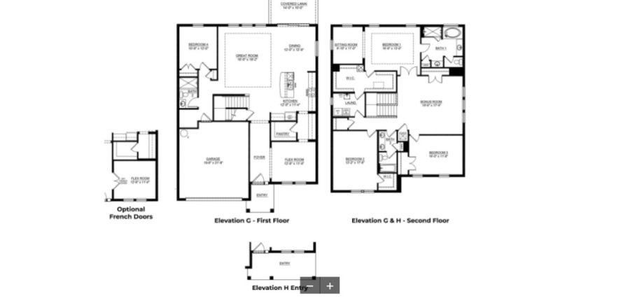 House floor plan «House», 4 bedrooms in Coddington