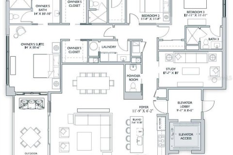 Condo in Sarasota, Florida, 3 bedrooms  № 2150155 - photo 19