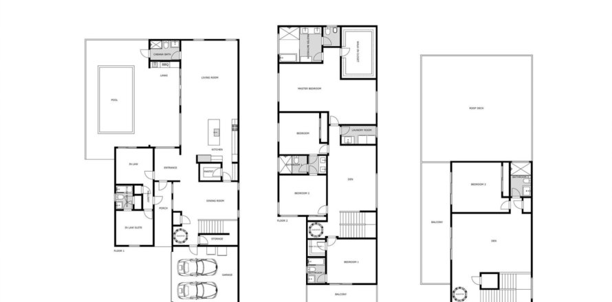 House in Doral, Florida 6 bedrooms, 446.4 sq.m. № 1118628