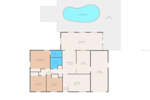 House in Tampa, Florida 3 bedrooms, 140.38 sq.m. № 2233469 - photo 29