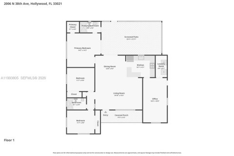 House in Hollywood, Florida 3 bedrooms, 147.53 sq.m. № 2063247 - photo 28
