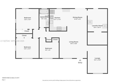 House in Miami, Florida 3 bedrooms, 127.55 sq.m. № 1987478 - photo 25