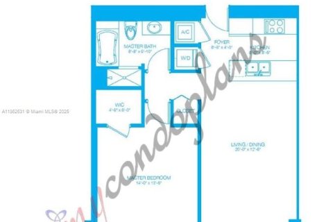 Снять в аренду кондоминиум в Майами, Флорида 1 спальня, 68.56м2, № 1890914 - фото 2