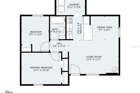 House in Port Richey, Florida 2 bedrooms, 81.66 sq.m. № 1737137 - photo 14
