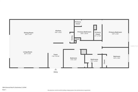Adosado en venta en Kissimmee, Florida, 3 dormitorios, 160.54 m2 № 1744850 - foto 18