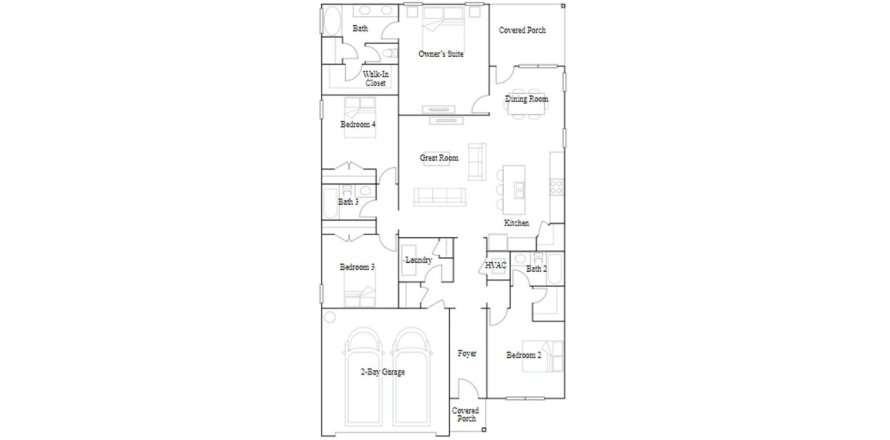 Townhouse floor plan «197SQM», 4 bedrooms in MAHOGANY WOODS