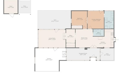 House in Saint Petersburg, Florida 2 bedrooms, 111.85 sq.m. № 1679756 - photo 24