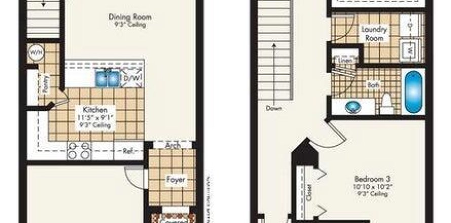 Touwnhouse à Stuart, Floride 3 chambres, 143.26 m2 № 1189662