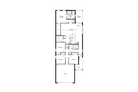 Townhouse floor plan «152SQM 49», 4 bedrooms in HERON BAY