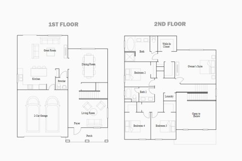 Townhouse floor plan «236SQM HAMILTON», 4 bedrooms in VERDANA LANDINGS