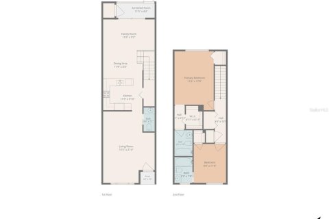 Townhouse in Gibsonton, Florida 2 bedrooms, 126.35 sq.m. № 2378016 - photo 27