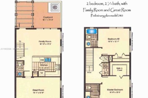 Снять в аренду таунхаус в Пемброк-Пайнс, Флорида 2 спальни, 127.09м2, № 2010316 - фото 3