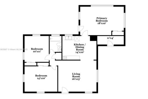 Casa en alquiler en Fort Lauderdale, Florida, 3 dormitorios, 88.07 m2 № 1891742 - foto 14