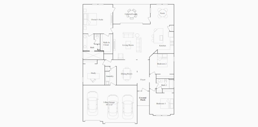 Townhouse in BELLECHASE in Ocala, Florida 3 bedrooms, 211 sq.m. № 102543