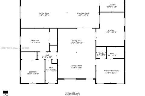 House in Miami, Florida 3 bedrooms, 175.4 sq.m. № 1834212 - photo 10