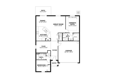 Townhouse floor plan «134SQM BRISTOL», 2 bedrooms in SUMMERWOODS