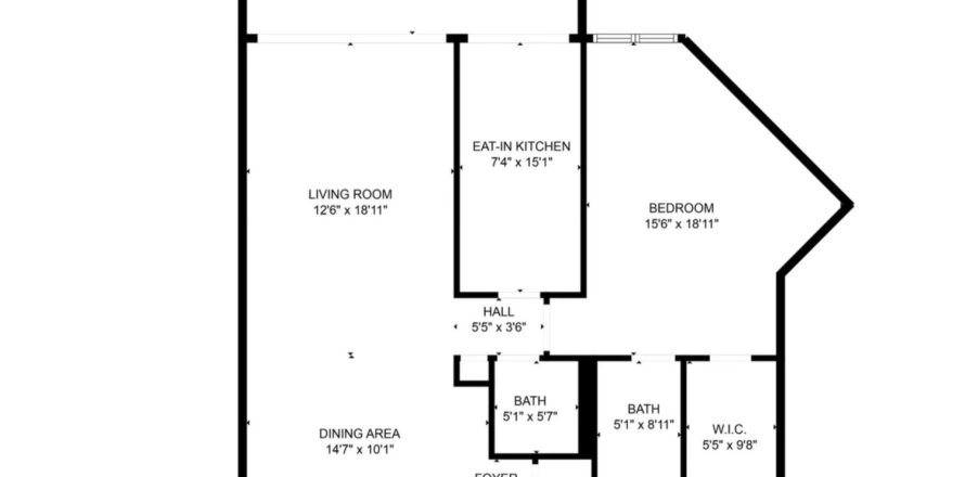 Condo à West Palm Beach, Floride, 1 chambre  № 1154501