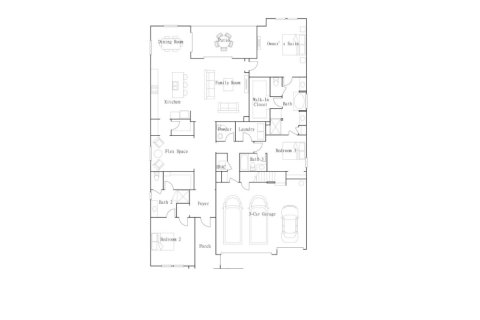 House floor plan «House», 3 bedrooms in Mirada Active Adult