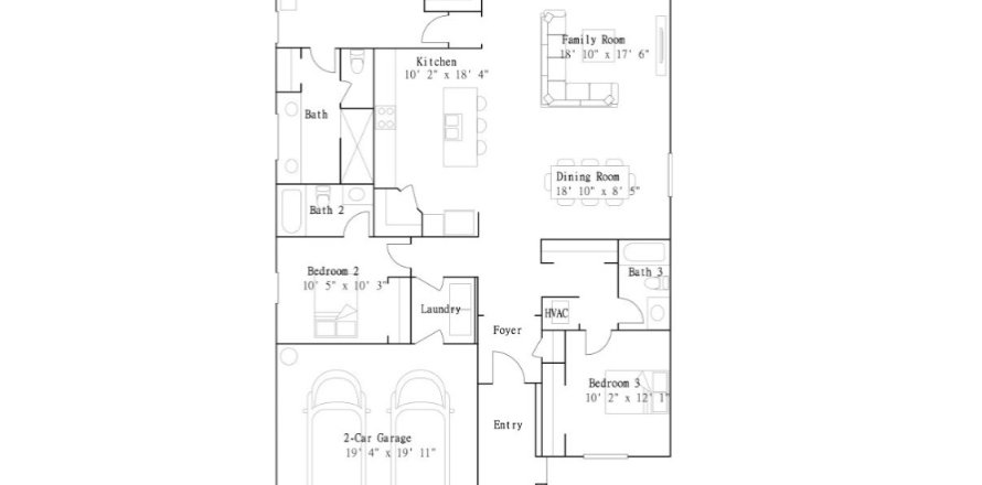 Villa ou maison à Antigua à Venice, Floride 3 chambres, 172 m2 № 573594
