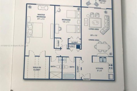 Condo in Miami, Florida, 2 bedrooms  № 1952823 - photo 21