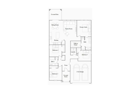 House floor plan «172SQM», 4 bedrooms in BELLEVUE AT ESTATES AT CHERRY LAKE