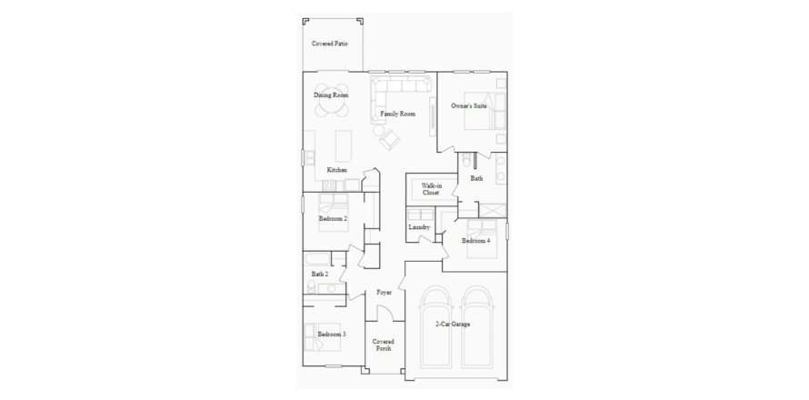 House in BELLEVUE AT ESTATES AT CHERRY LAKE in Groveland, Florida 4 bedrooms, 172 sq.m. № 67025