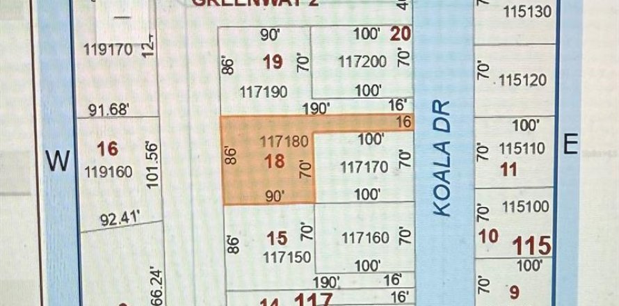 Land in Kissimmee, Florida № 1584896