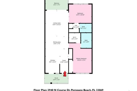 Copropriété à vendre à Pompano Beach, Floride: 2 chambres, 102.19 m2 № 2274272 - photo 30