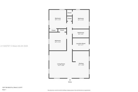 Купить виллу или дом в Майами, Флорида 3 спальни, 97.55м2, № 1830965 - фото 19