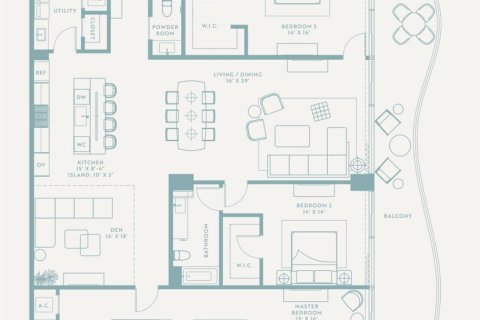Copropriété à vendre à Pompano Beach, Floride: 3 chambres, 256.41 m2 № 2146542 - photo 5
