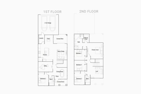 Townhouse floor plan «245SQM RIO», 6 bedrooms in PINE GLEN