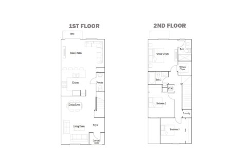 Townhouse floor plan «144SQM RESERVE», 3 bedrooms in SIENA RESERVE