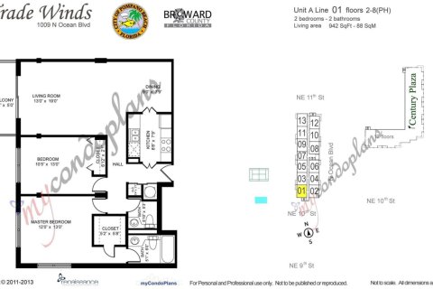 Copropriété à louer à Pompano Beach, Floride: 2 chambres, 87.51 m2 № 2282468 - photo 25