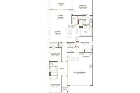 House floor plan «House », 4 bedrooms in Woodbridge