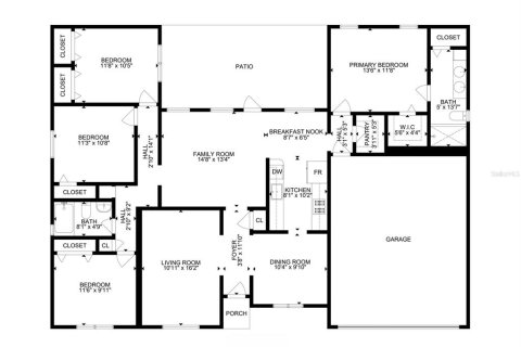 Villa ou maison à louer à Brandon, Floride: 4 chambres, 168.15 m2 № 2406448 - photo 2