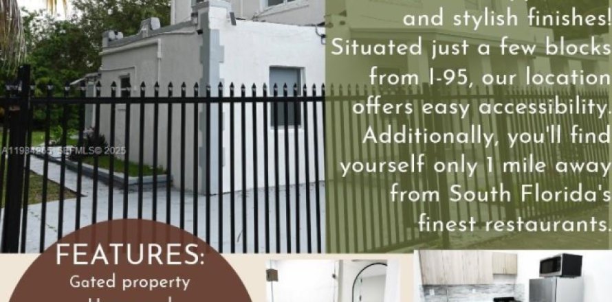 Квартира в Майами, Флорида 1 спальня № 1992314